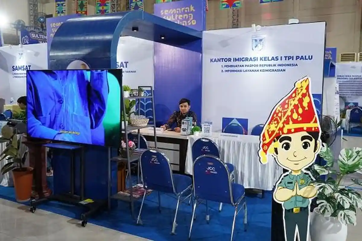 Kantor Imigrasi Palu Buka Layanan Pembuatan Paspor di Semarak Sulteng Nambaso 2025