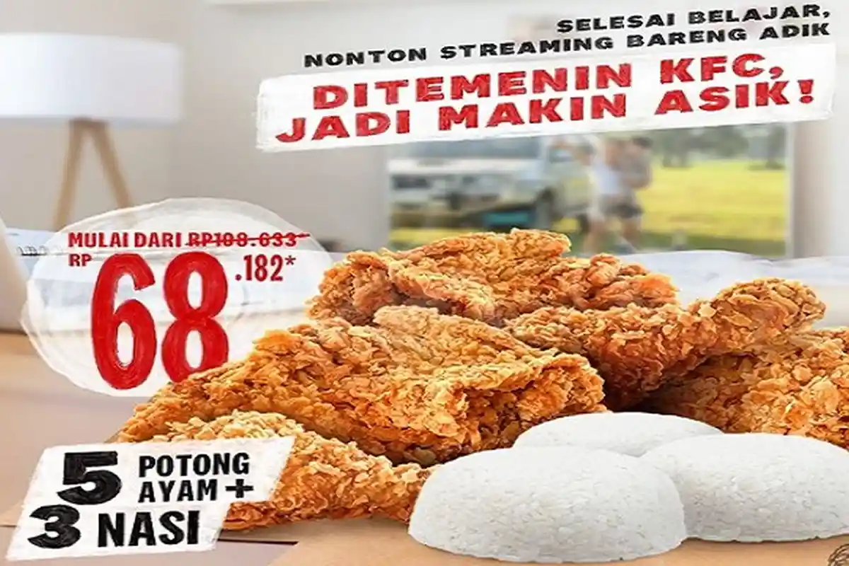 Ikuti Promo KFC Maret 2021 Terbaru, Ada Harga Diskon Menu Rahasia KFC di Paket KFC Whole Bucket