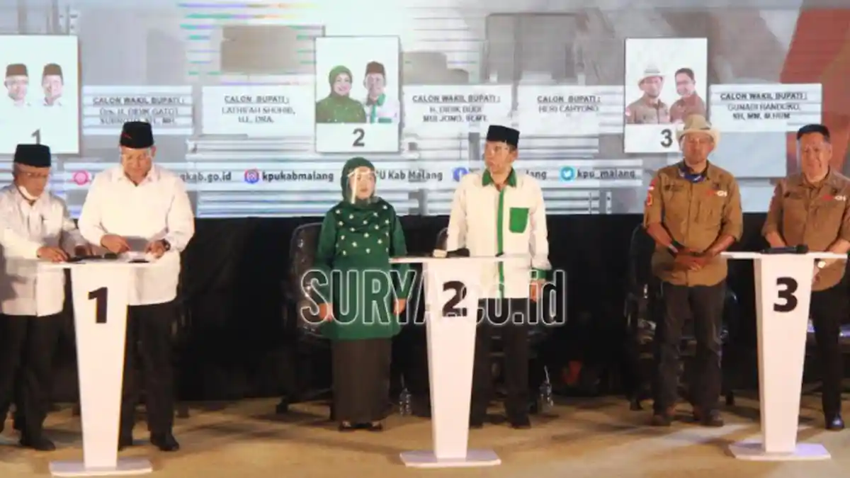 Debat Kedua Pilbup Malang 2020 Bahas Tema Pembangunan, Ini Strategi yang Diunggulkan Para Paslon