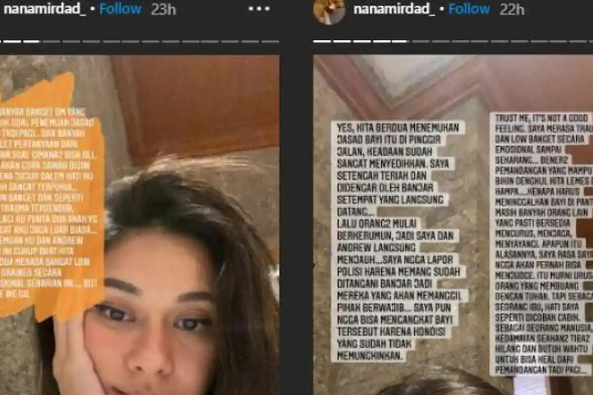 Nana Mirdad Temukan Jasad Bayi, Kini Dihantui Rasa Bersalah, Sesali Tak Bangun Lebih Pagi