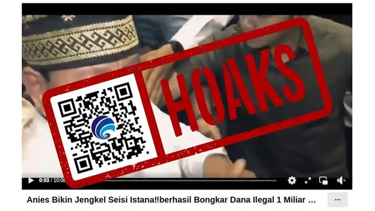 HOAX! Anies Baswedan Bongkar Dana Ilegal Milik Prabowo Senilai Rp1 Miliar