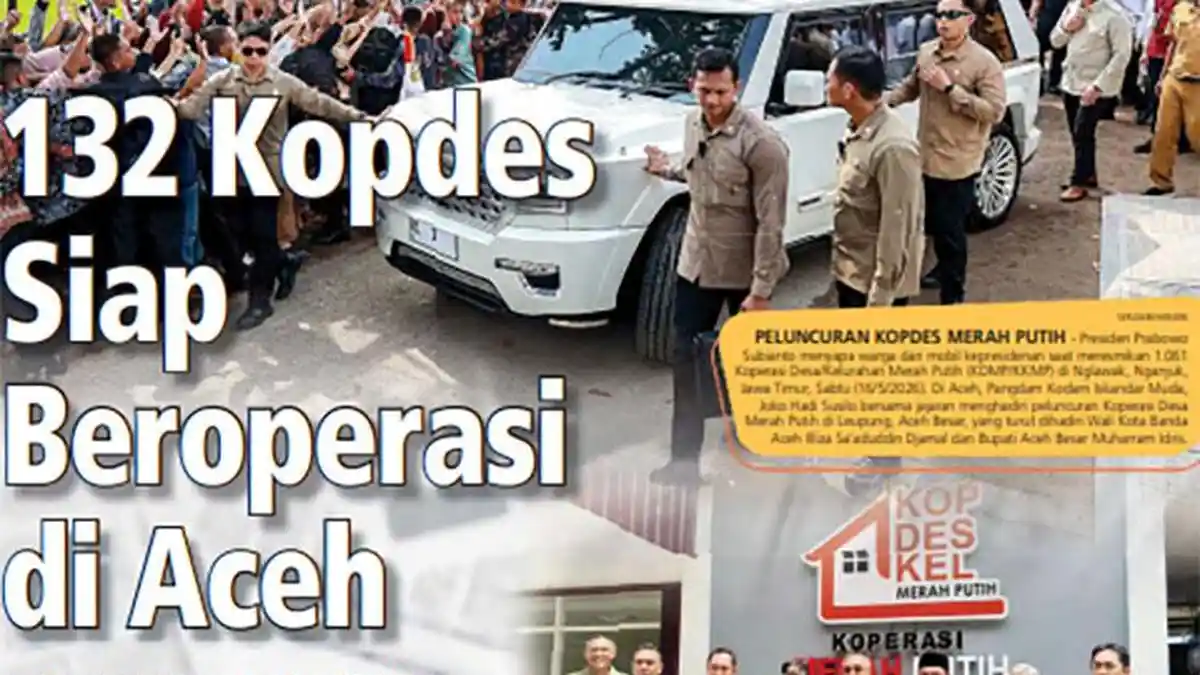132 Kopdes Siap Beroperasi di Aceh, Target Tahun Ini 1.352 Unit