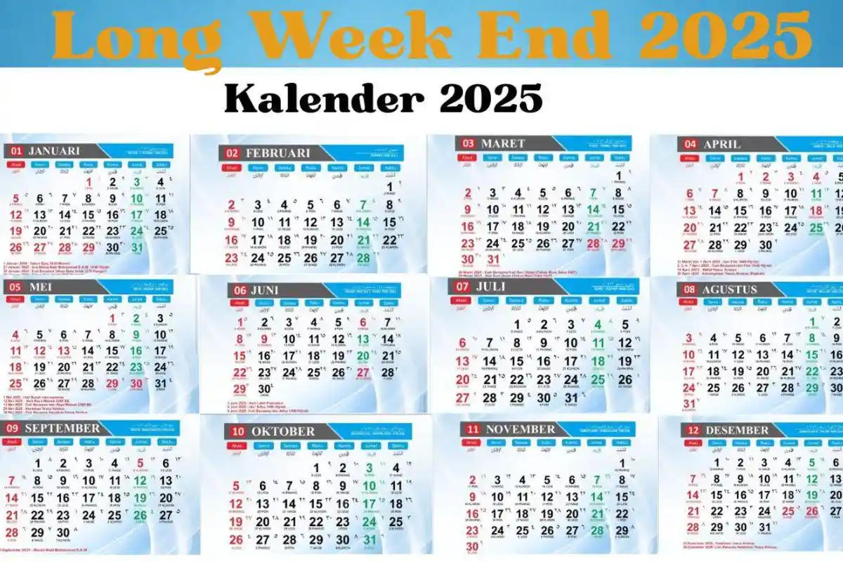 Kalender 2025 : Jadwal Long Weekend April 2025, Ini Daftar Libur ...