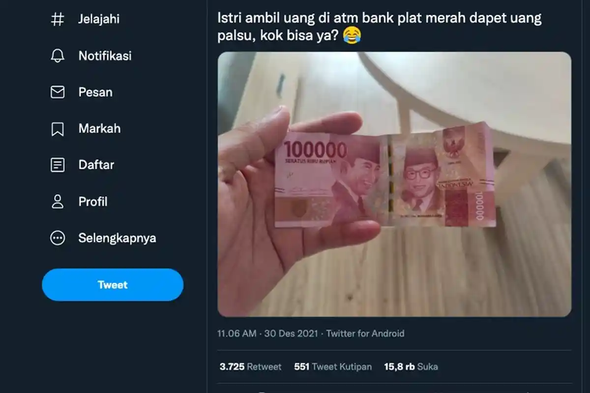 Heboh Nasabah Ngaku Dapat Uang Palsu dari ATM, Ketahuan saat Beli Obat di Apotek, Ini Penjelasan BI