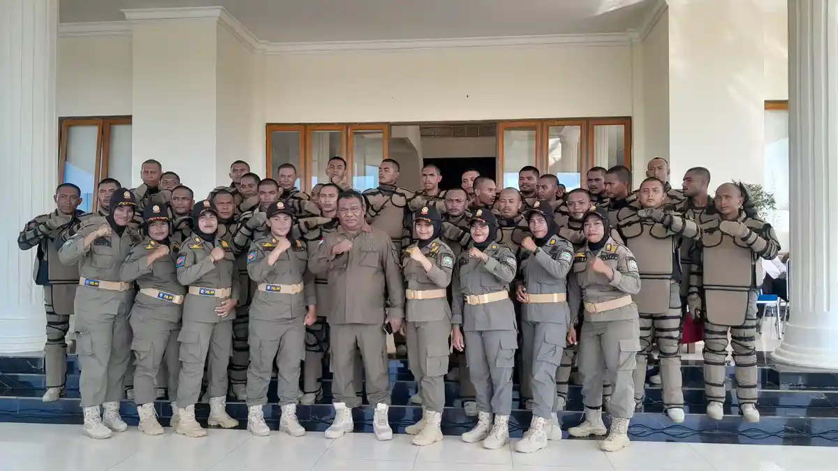 Satpol PP Halmahera Timur Rutin Patroli di Pusat Kota Maba