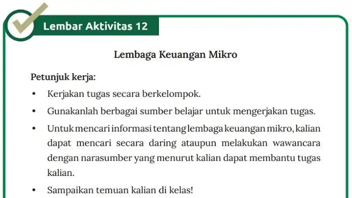 Kunci Jawaban IPS Kelas 10 Halaman 197 dan 198 Kurikulum Merdeka: Lembar Aktivitas 12