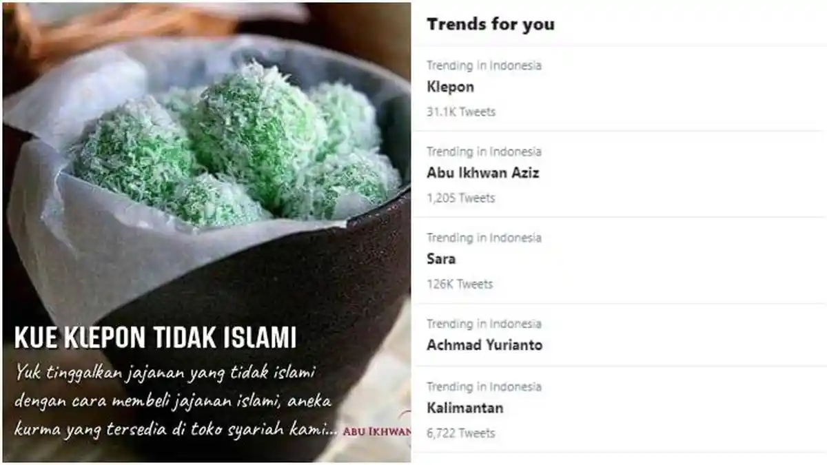 Kue Klepon Jajanan Tidak Islami? Ulama: Dalam Al-Qur'an Hanya Halal dan Haram