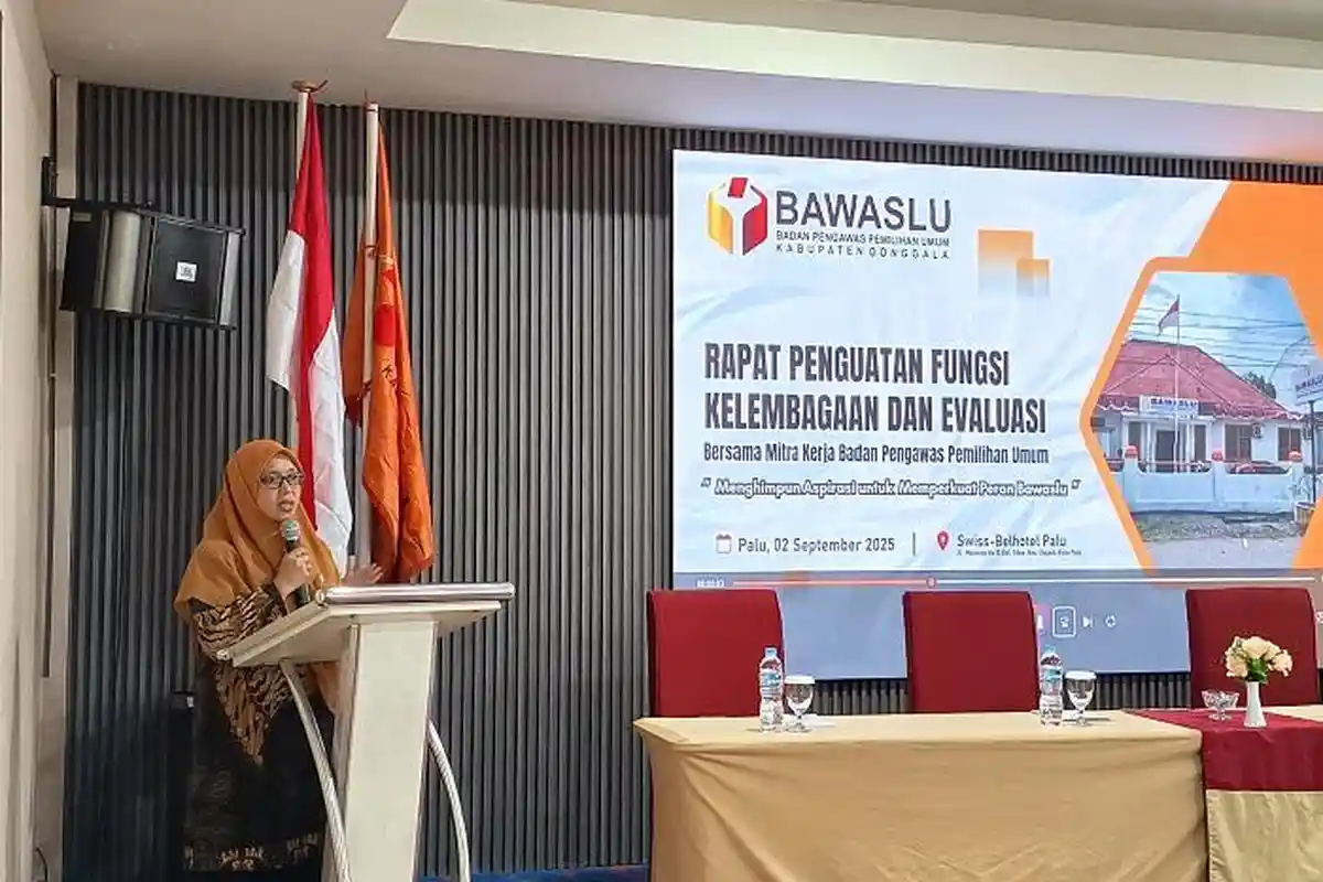 Rapat Penguatan dan Evaluasi, Bawaslu Sulteng Nilai Pemilu 2024 Berlangsung Kondusif