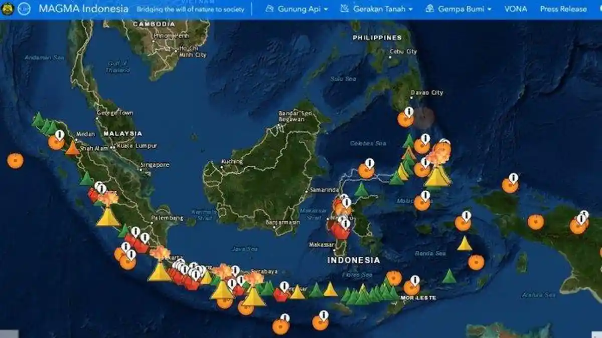Ini Daftar Sejumlah Gunung Api di Indonesia Berstatus Waspada dan Siaga ...