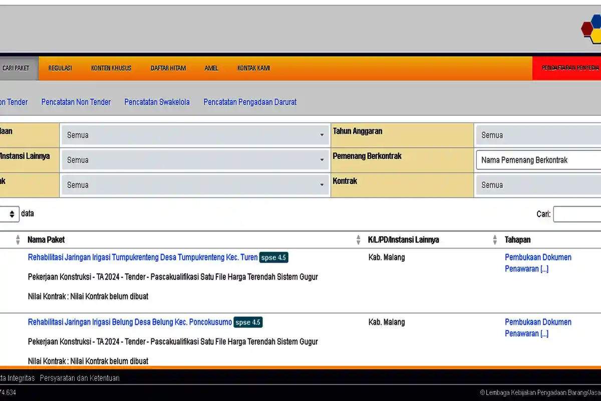 114 CV Berebut Lelang Proyek Irigasi Rp 5,1 Miliar Pemkab Malang, LIRA Gandeng Ahli IT Ikut Memantau