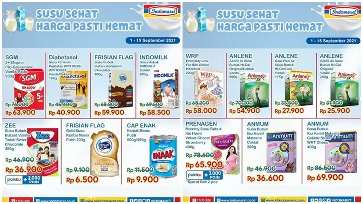 Promo Indomaret Hari ini Sabtu 11 September 2021, Belanja Minyak Telon dan Susu di Akhir Pekan Hemat