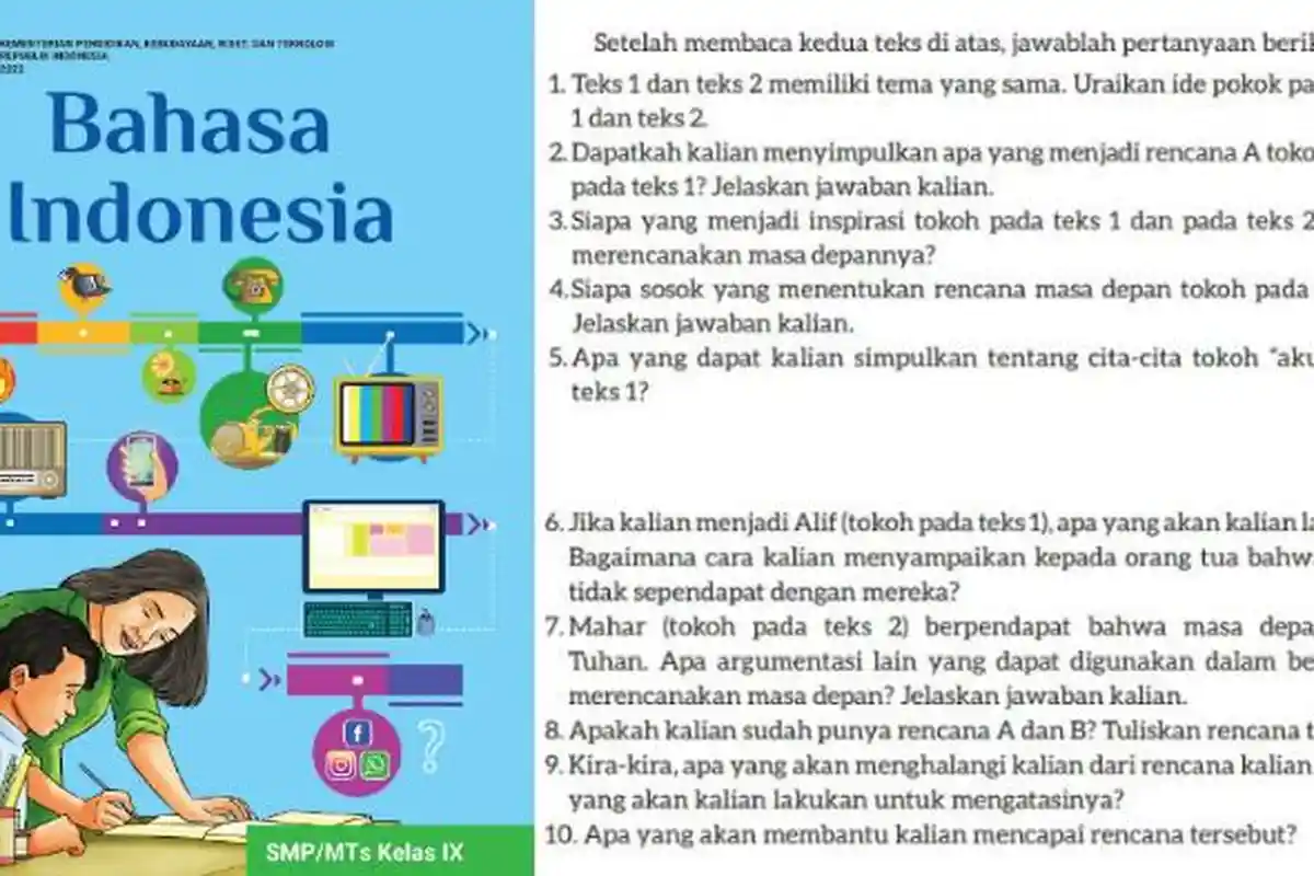 Kunci Jawaban Bahasa Indonesia Kelas 9 Hal 159 Kurikulum Merdeka: Membaca dan Memahami Petikan Novel