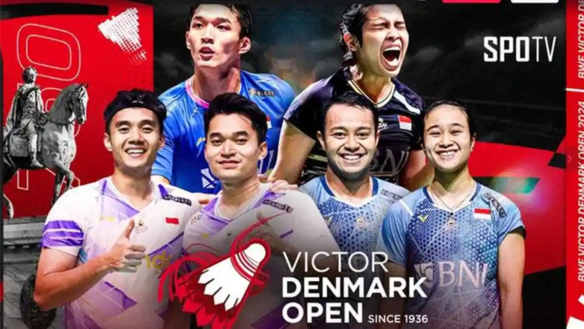 Jadwal & Jam Tayang Semifinal Badminton Denmark Open 2024 Live Sabtu 19 Oktober Lengkap Sisa Pemain