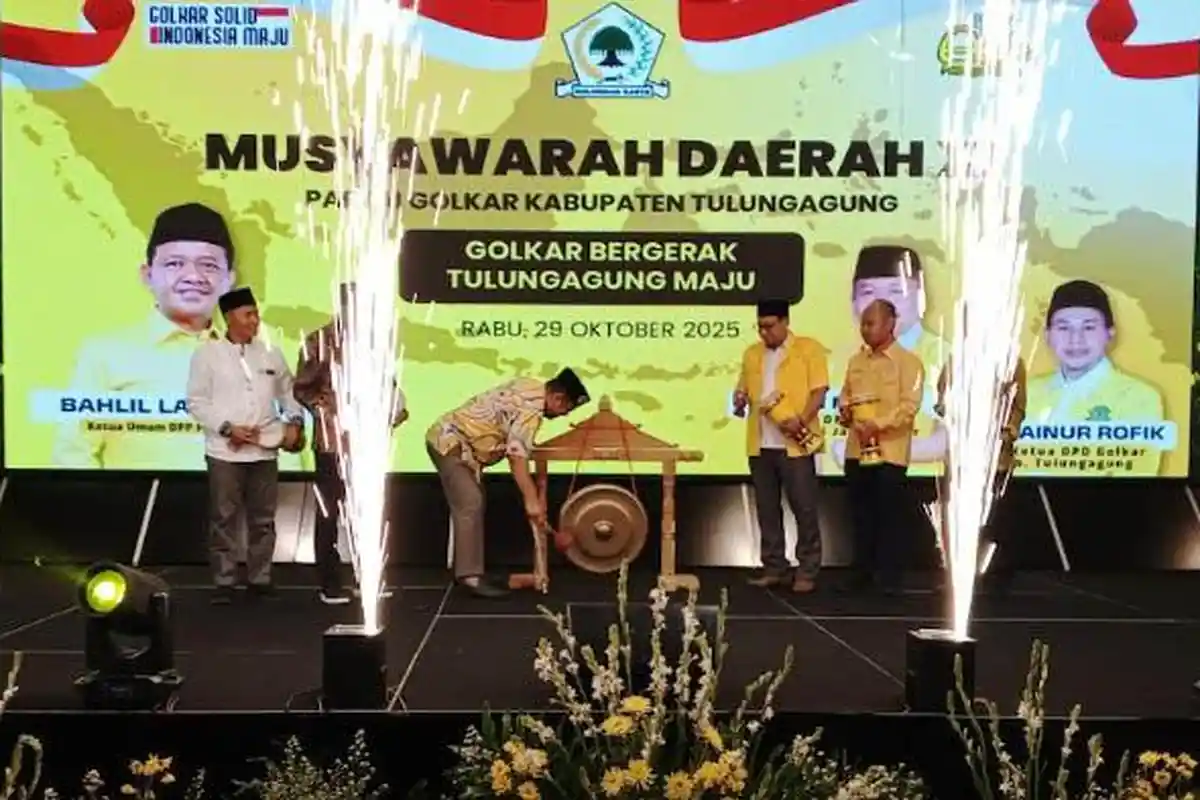 Musda IX Tanpa Gejolak, Jairi Irawan Terpilih Menjadi Ketua DPD Golkar Tulungagung Secara Aklamasi