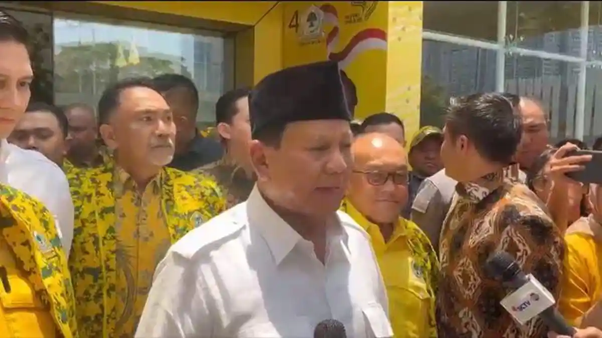 Didampingi Airlangga dan Aburizal Bakrie, Prabowo: Indonesia Butuh Itikad Terbaik untuk Rakyat