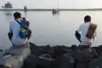 Salat Idul Adha di Pantai Lagoon Ancol