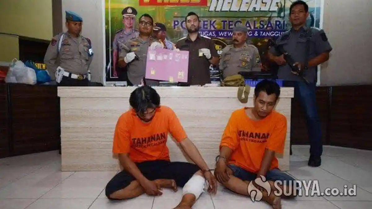Berusaha Lari saat Ditangkap, Pengedar Sabu di Surabaya Ditembak Polisi