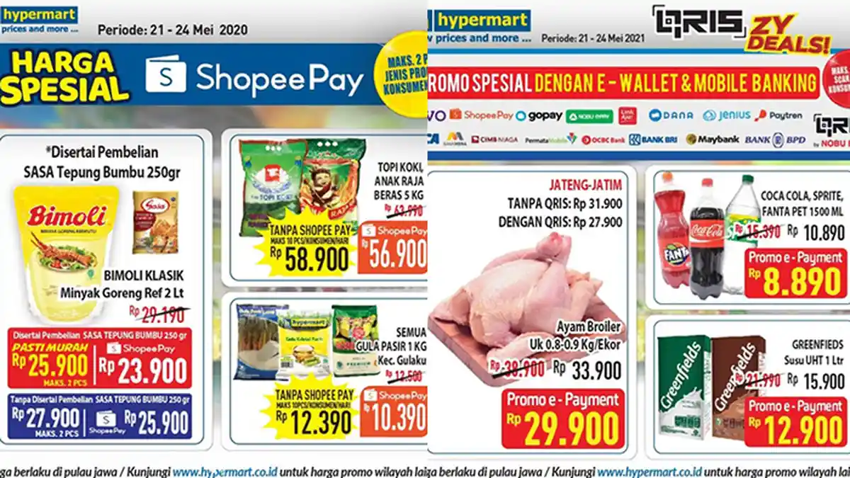 Promo JSM Hypermart TERBARU 21-23 Mei 2021, Minyak Goreng 2L Rp23.900, Coca-Cola, Sprite Rp 8 Ribuan