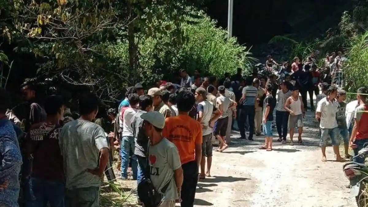 Motor yang Dikendarai Terjun ke Sungai Bilah, Yumi dan Dewi Belum Ditemukan