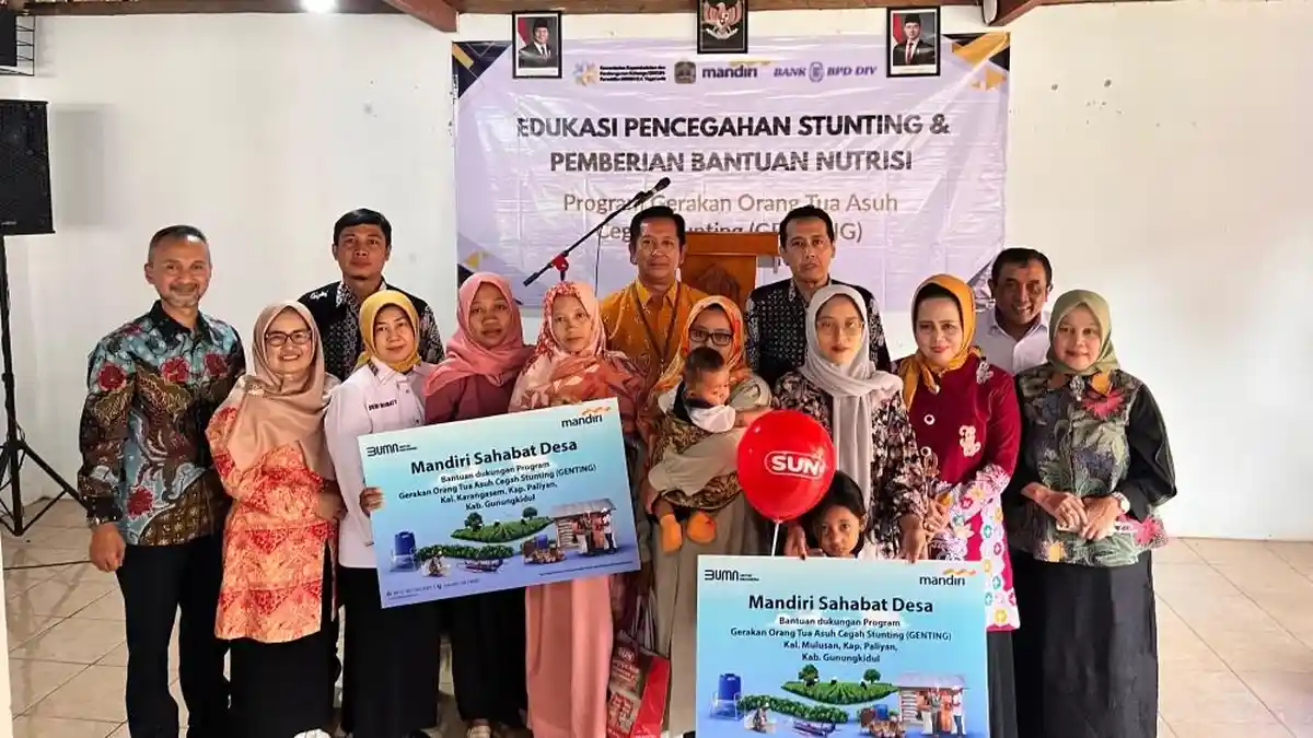 Mandiri Sahabat Desa Fokus pada 200 Keluarga Risiko Stunting di Yogyakarta
