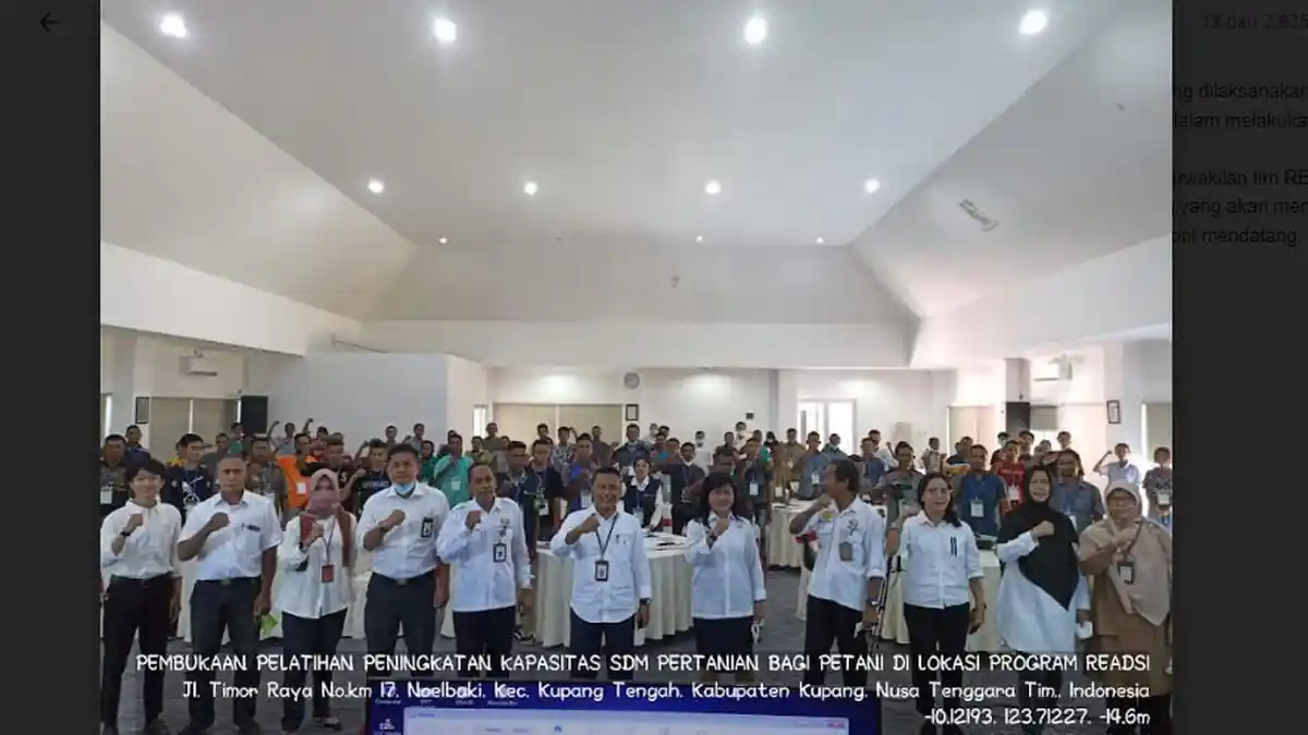 BPPSDMP Kementan Gelar Pelatihan Peningkatan Kapasitas Petani Wilayah Program Readsi di NTT