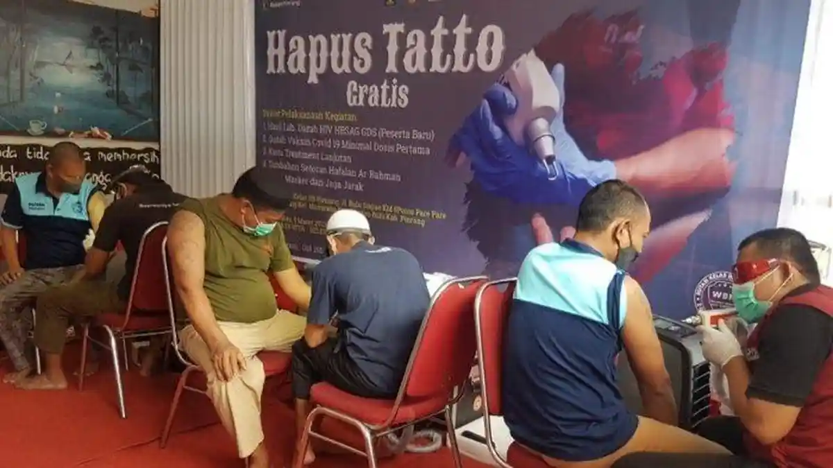 27 Napi Rutan Kelas IIB Pinrang Ikut Hapus Tato Gratis, Syaratnya Setor Hafalan Surah Ar-Rahman