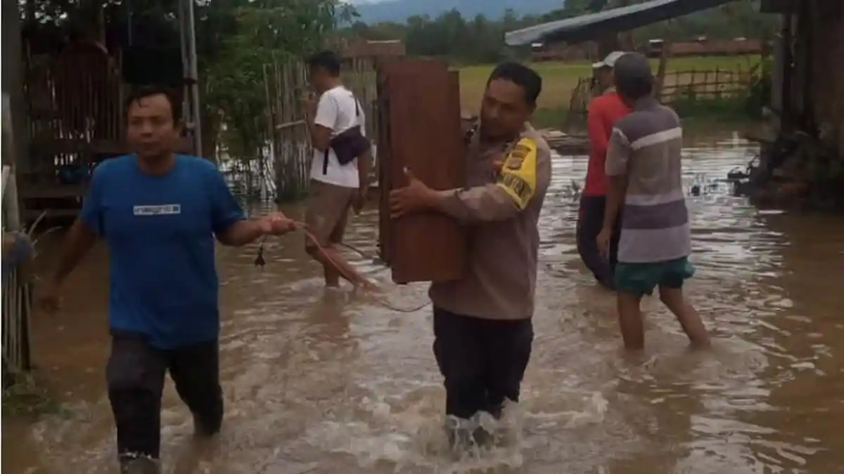 30 Rumah di Sidoharjo Pringsewu Terendam Banjir, Warga Dievakuasi