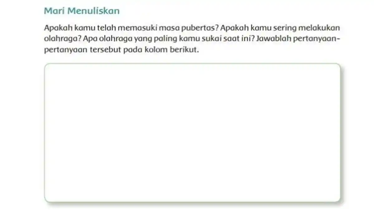 Kunci Jawaban Tema 6 Kelas 6 SD Halaman 135 Kurikulum 2013: Mari Menuliskan