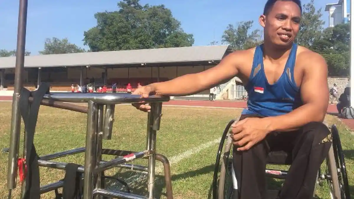 Atlet Difabel Indonesia Riadi Saputra Keluhkan Peralatan Pertandingan yang Sudah Usang