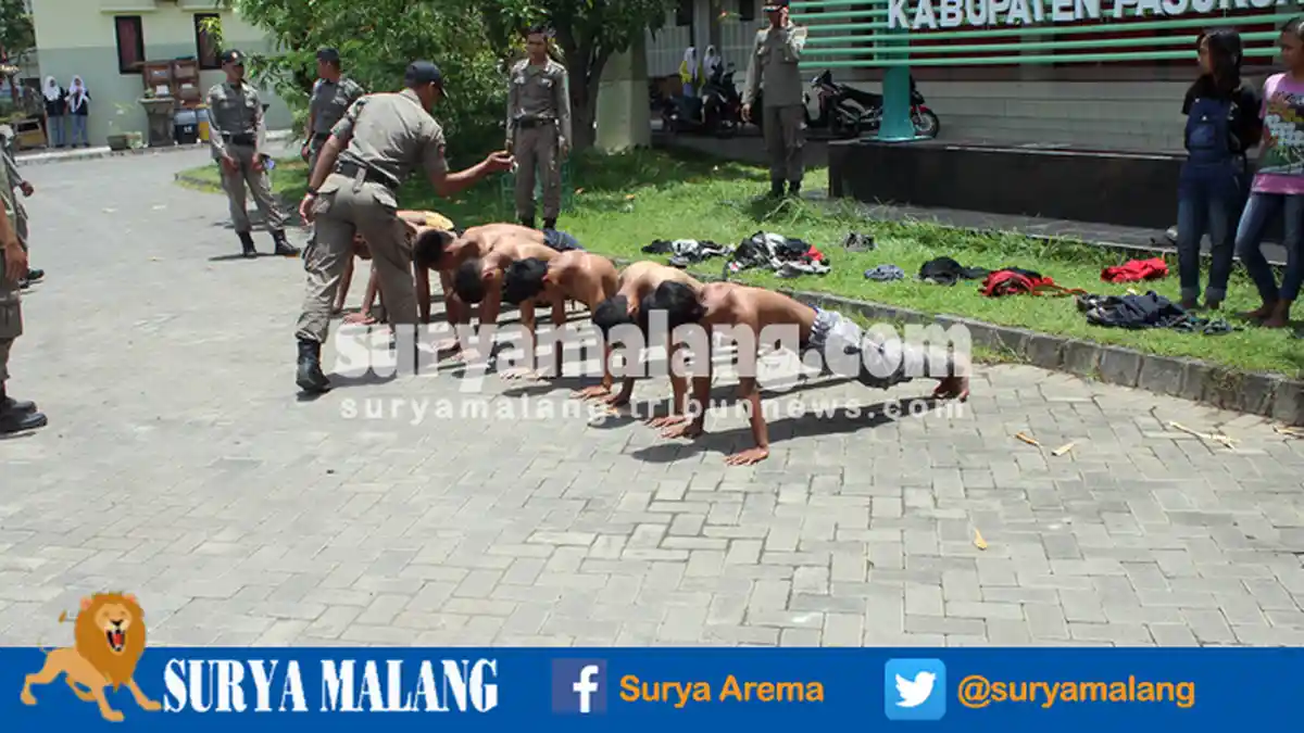 Bikin Resah Warga, Anak Jalanan di Pasuruan Dirazia dan Diberi Hukuman Nyanyi Indonesia Raya