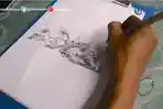 VIDEO Bar-Bar Tema LIVE SKETCH, Begini Para Seniman Menggambar Sekitarnya