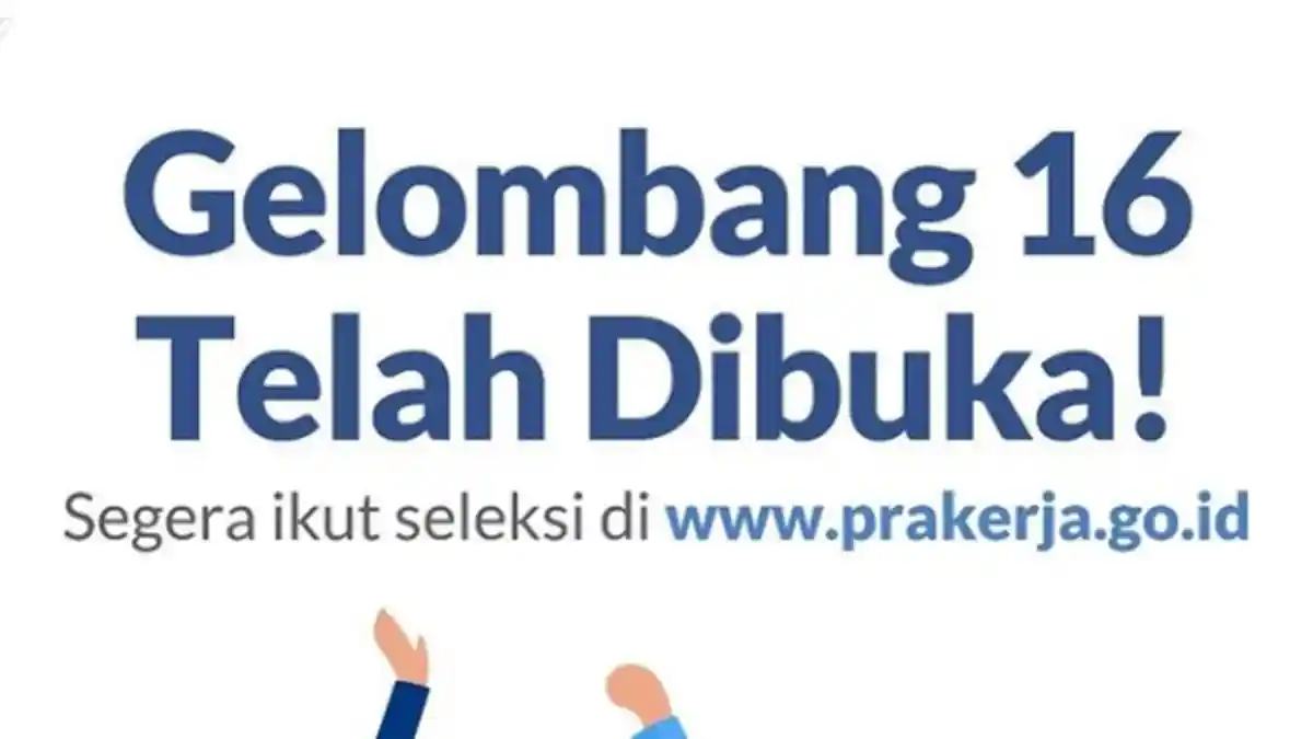 RESMI DIBUKA, Pendaftaran Kartu Prakerja Gelombang 16, Ini Syarat dan Cara Daftarnya