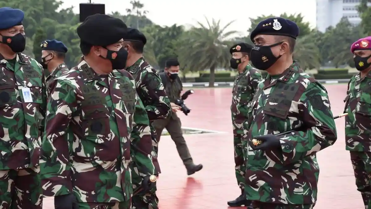 57 Perwira Tinggi TNI Naik Pangkat