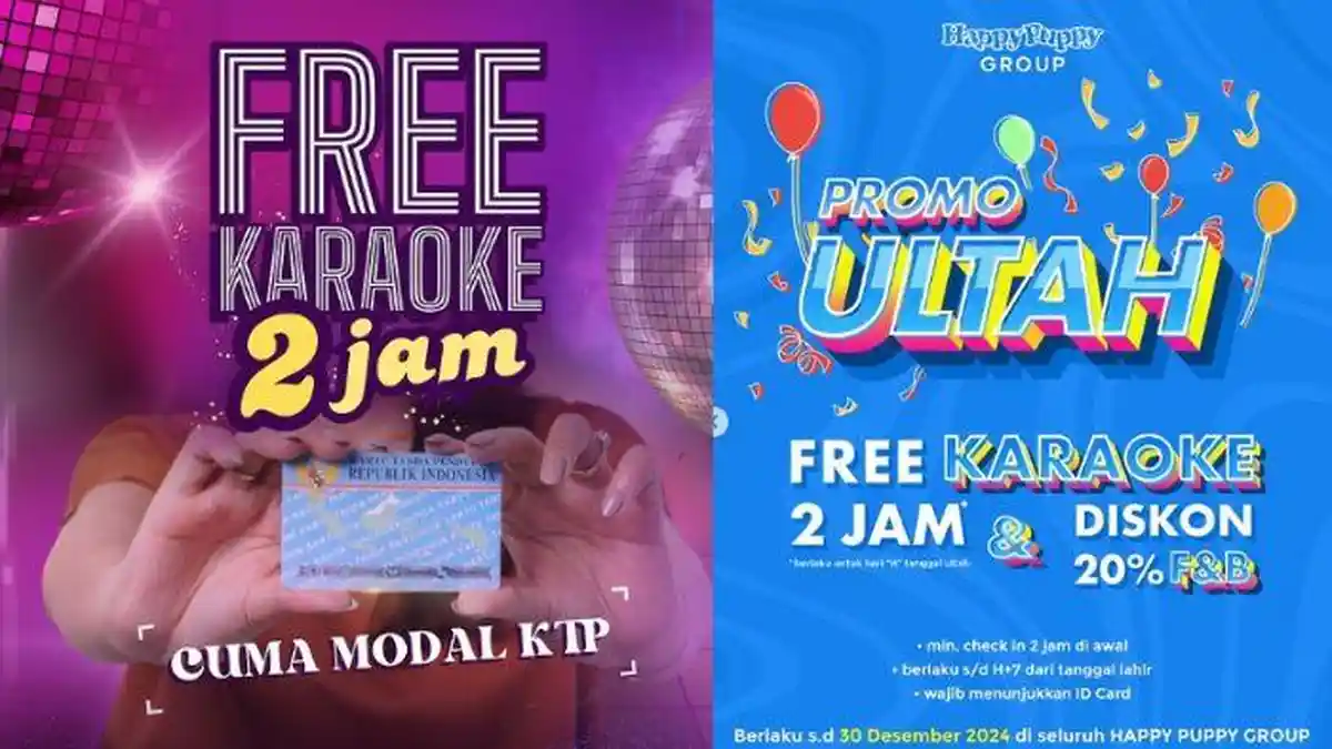 Ulang Tahun di Happy Puppy: Gratis Karaoke 2 Jam dan Diskon Menu Makanan Ulang Tahun!