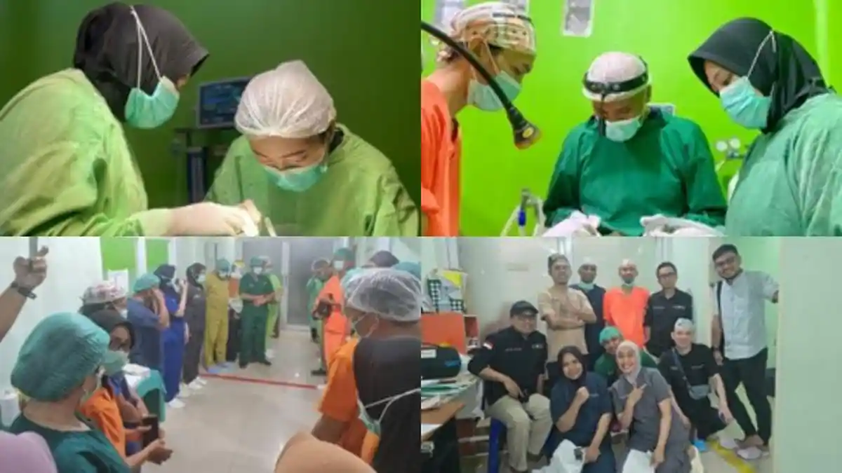 22 Anak Sulawesi Tenggara Operasi Celah Bibir dan Lelangit Gratis, Baksos YCCC-RS Aliyah 2 Kendari