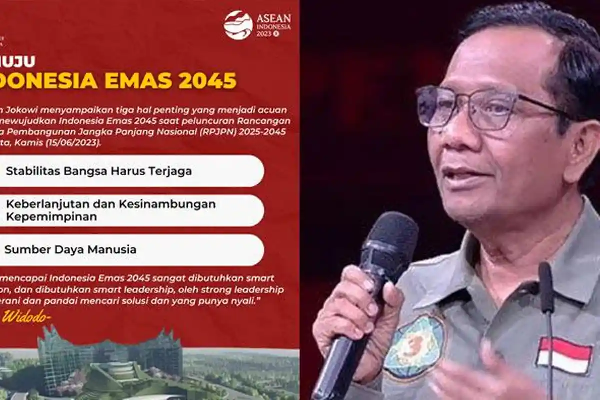 Mahfud MD Sebut Indonesia Emas yang Diusung Prabowo 'Omong Kosong', Akan Sulit Diwujudkan Pemerintah