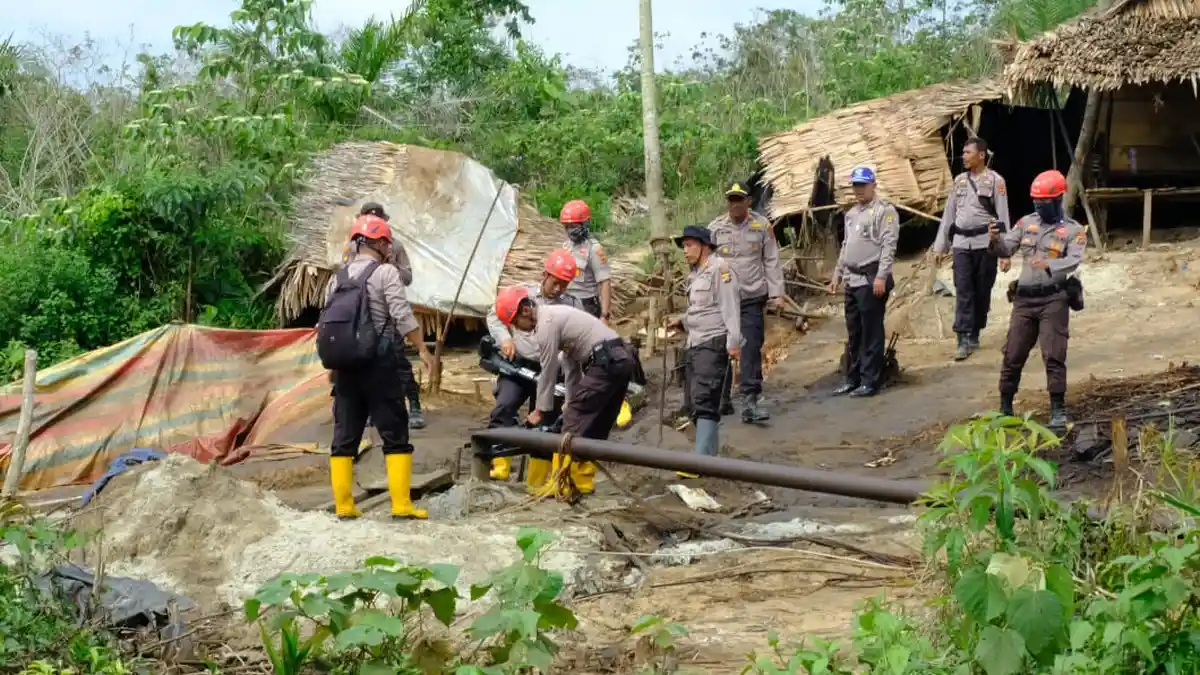 20 Hari Kerja Satgas Illegal Drilling, Segini Jumlah Sumur Bor Ilegal yang Ditutup Polda Jambi