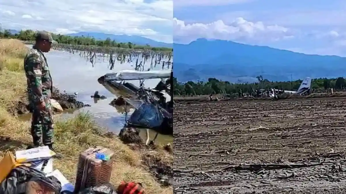Pesawat SAM Air Jatuh Dekat Bandara Panua Pohuwato Gorontalo yang Baru Diresmikan Jokowi
