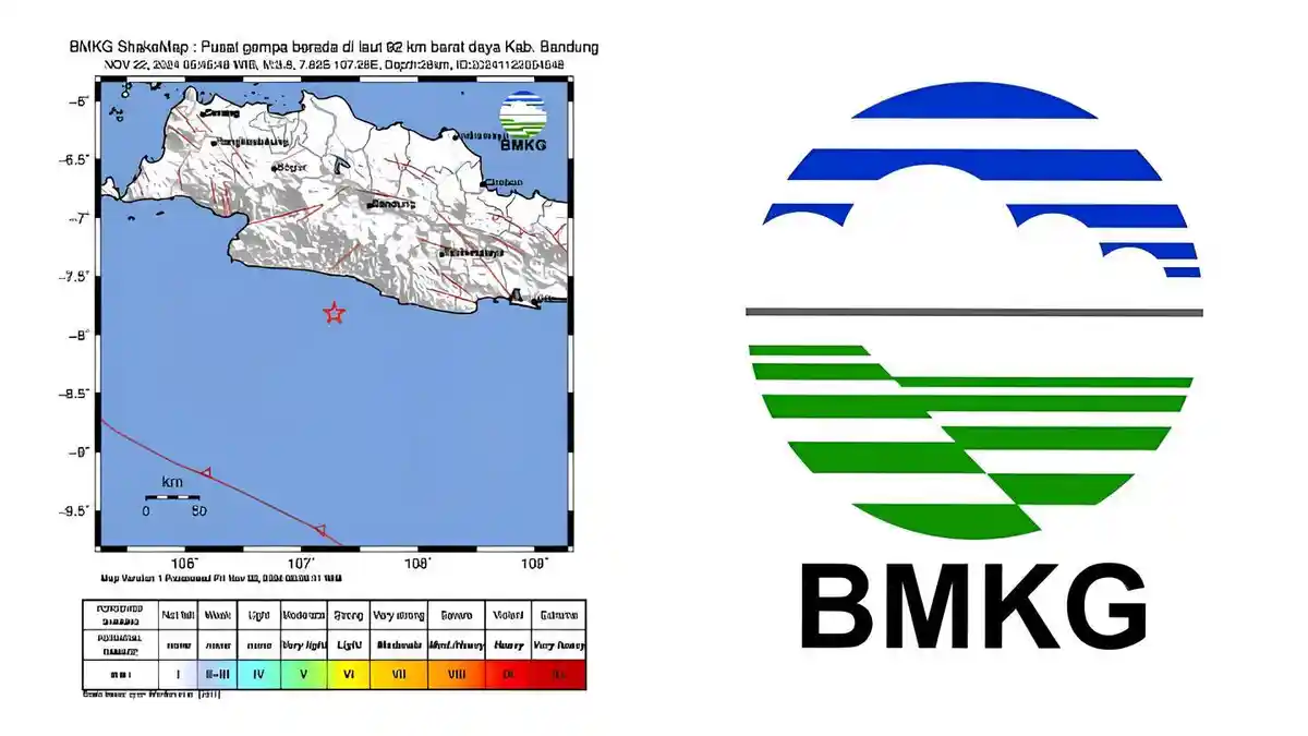 Update Gempa Hari Ini M 3.8 Hantam Bandung Jawa Barat, BMKG: Getaran Gempa Terasa hingga ke Garut