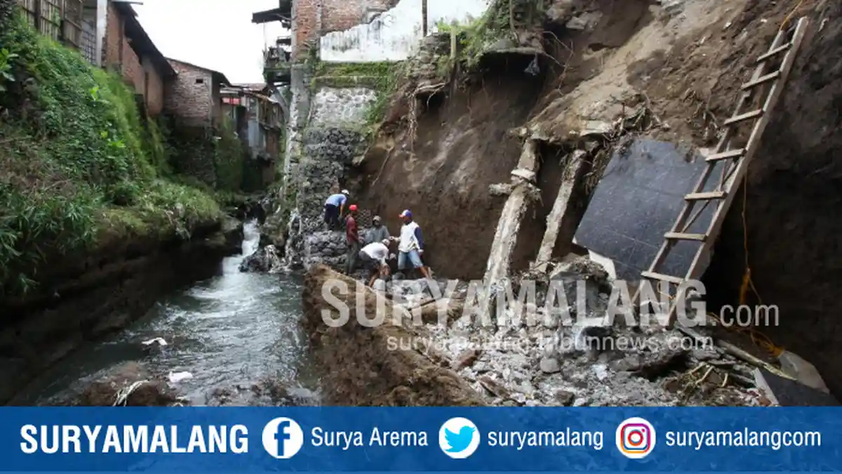 Begini Antisipasi Warga Jalan Musi Kota Malang Terkait Ancaman Plengsengan yang Ambrol
