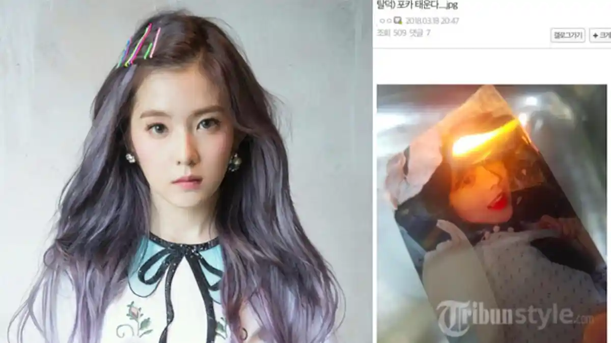 Fans Pria Irene Red Velvet Murka & Nekat Bakar Merchandise saat Tahu Hal Sepele Ini, Aksinya Dikecam