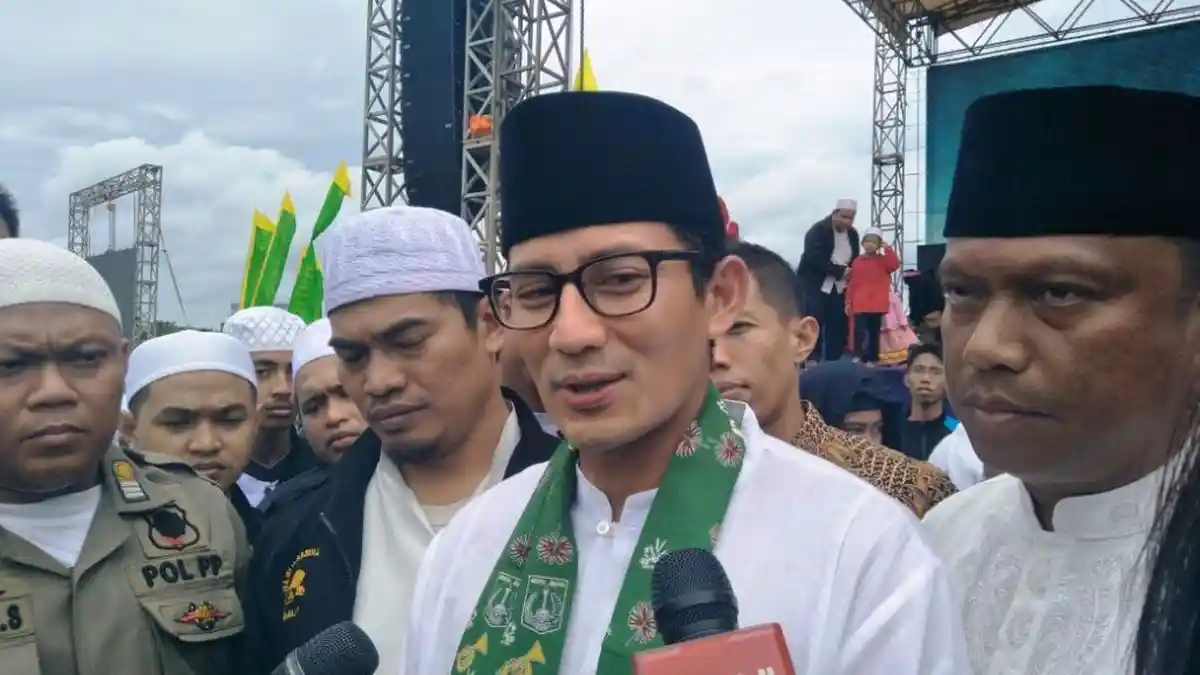 Tidak Hadiri Reuni Akbar Alumni 212, Sandiaga Mengaku Belum Dapat Restu Gerindra