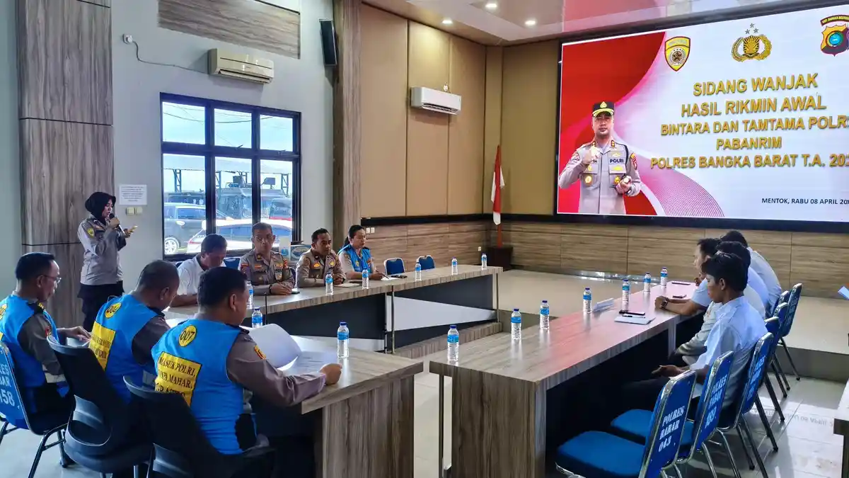 Polres Bangka Barat Sidang Seleksi Awal Penerimaan Polri