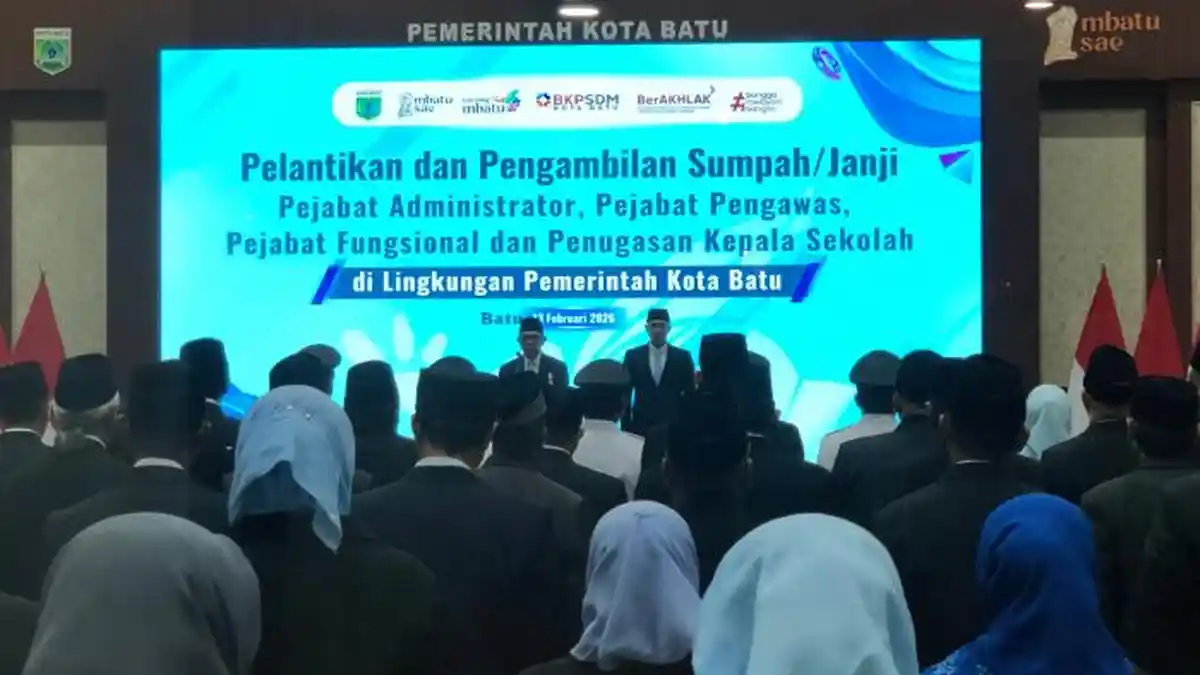 Ratusan ASN Pemkot Batu Eselon III dan IV Kena Mutasi Jilid II