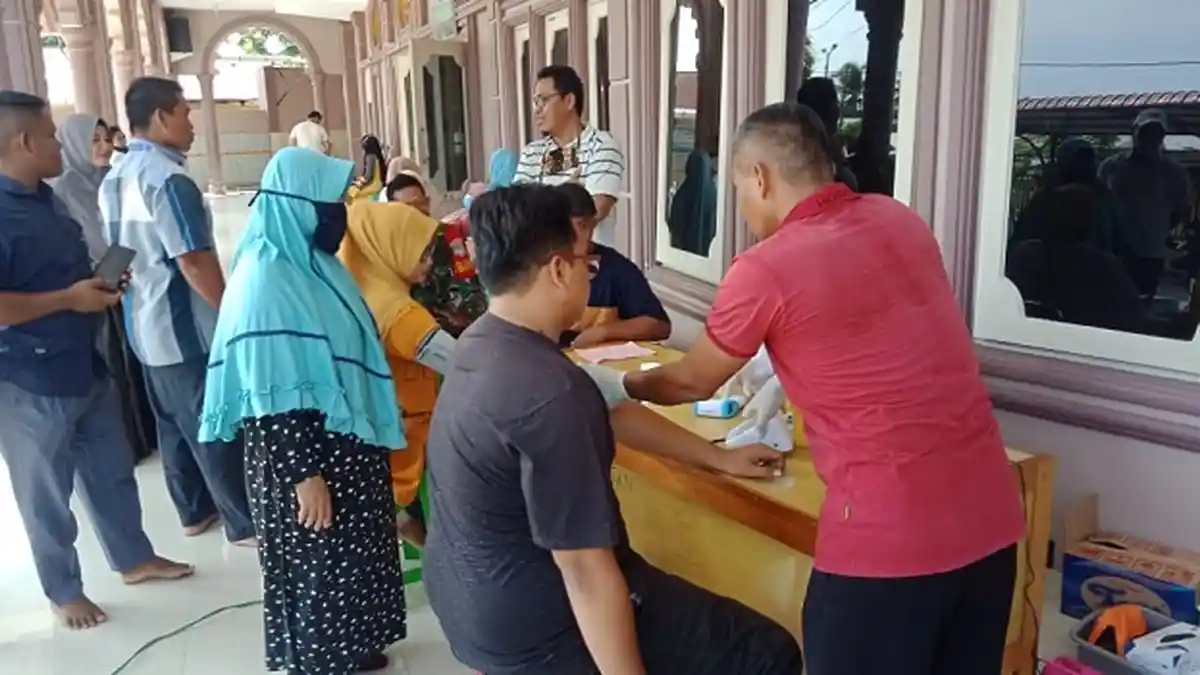 BKM Baburrahmah Karang Anyar Langsa Baro Kumpulkan Darah 30 Kantung