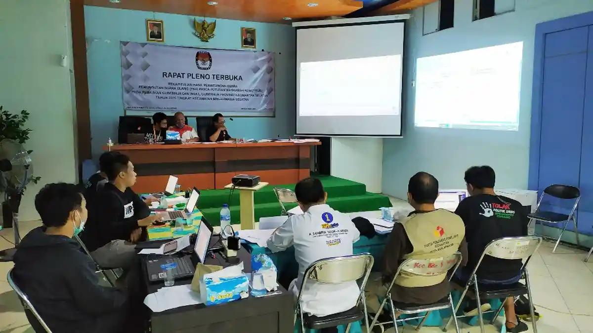 Ini Hasil Rekapitulasi PSU Pilgub Kalsel Banjarmasin Selatan