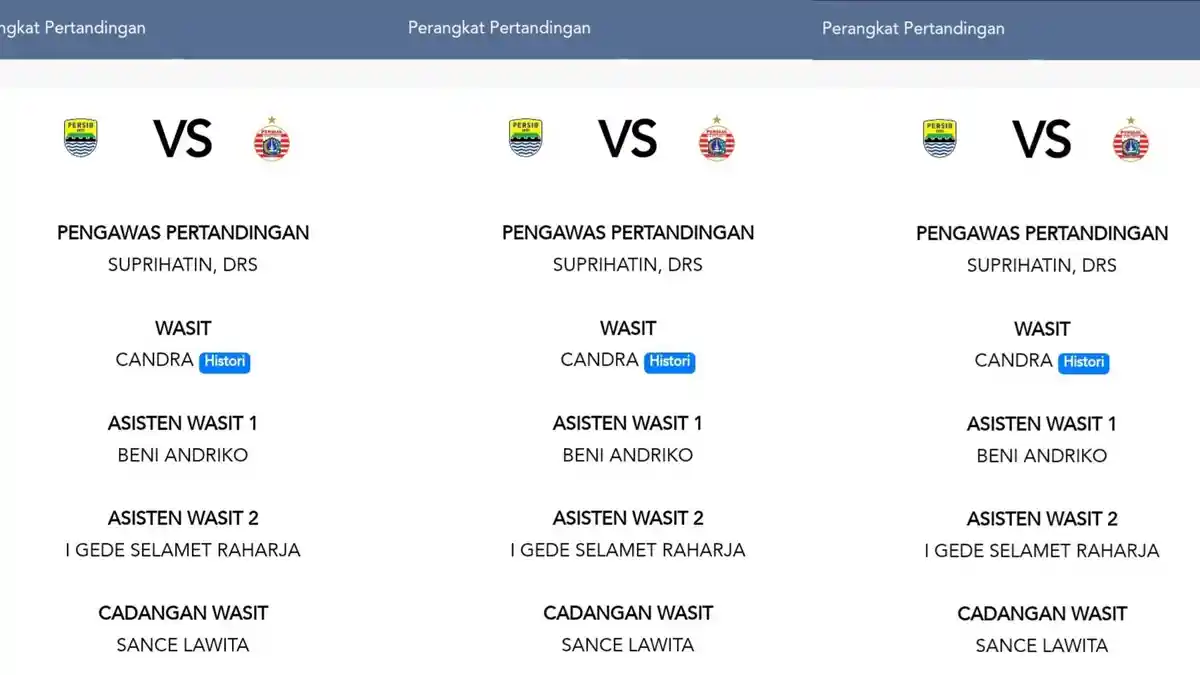 Sosok Wasit Candra yang Akan Pimpin Big Match Persib Bandung vs Persija ...
