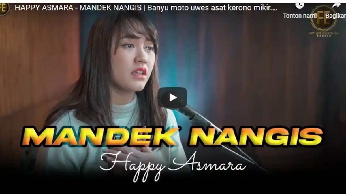Chord Kunci Gitar Mandek Nangis Happy Asmara Banyu Moto Uwis Asat