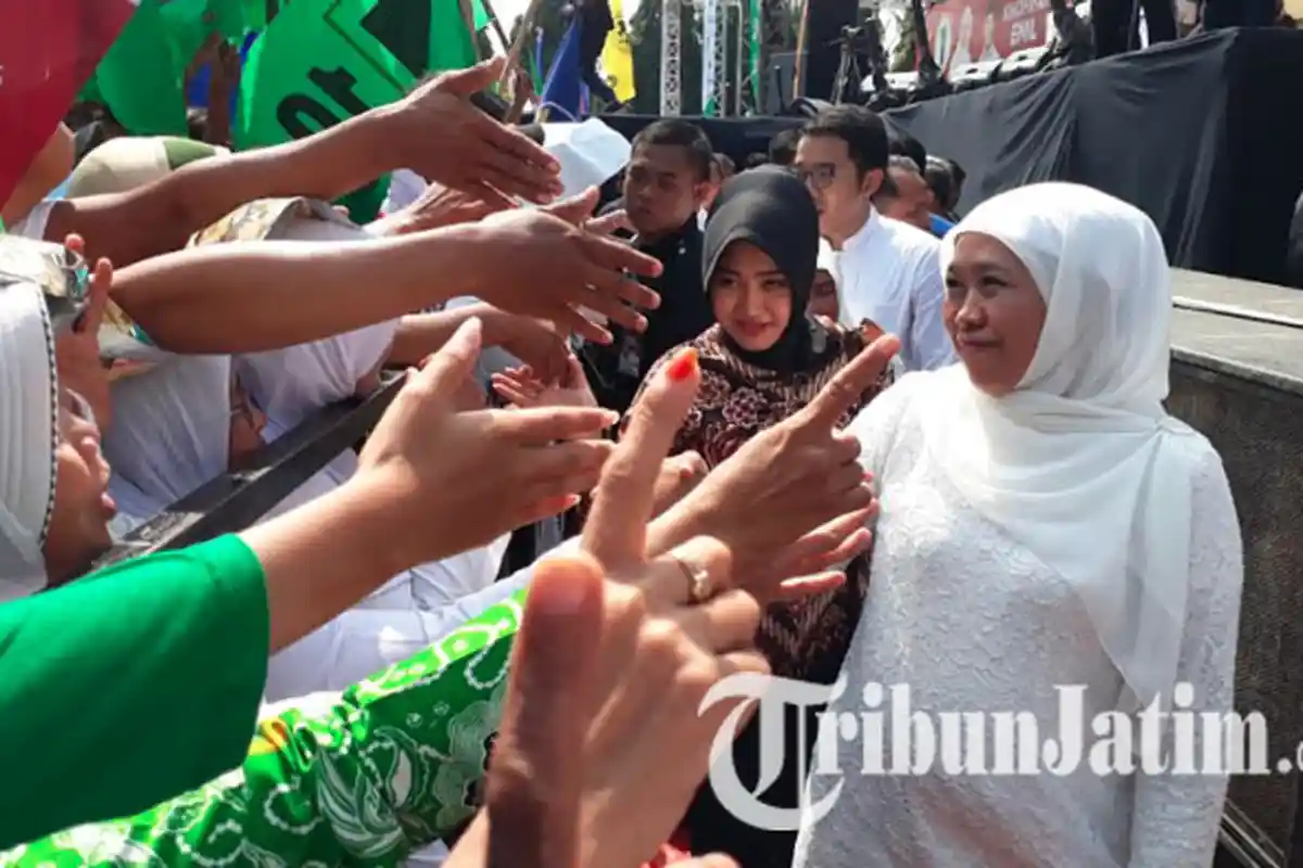 Kampanye Akbar Khofifah-Emil, AHY: Jawa Timur Beruntung Punya Calon Pemimpin Berkarakter