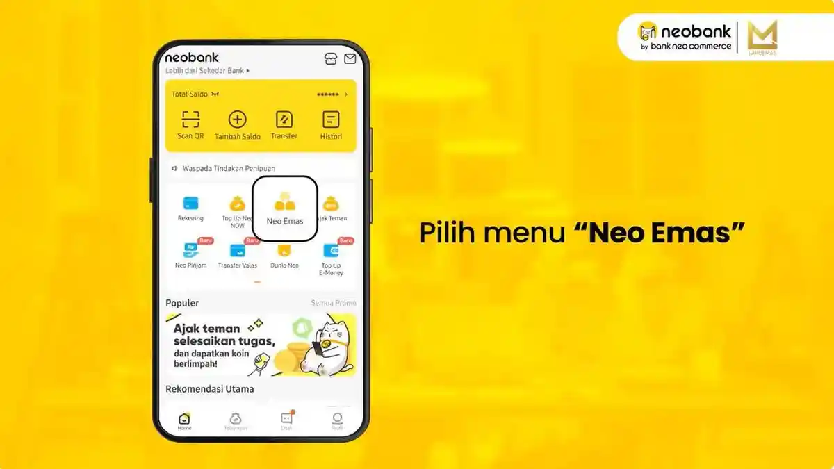 Cara Beli Emas di Neo Bank, Harga Mulai dari Rp 10 Ribu Saja